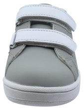 My Brooklyn The Original Boy's and Girl's Sneaker in Grey with White Double Straps
