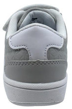 My Brooklyn The Original Boy's and Girl's Sneaker in Grey with White Double Straps